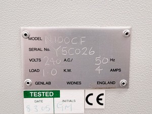 Thumbnail image of Genlab Drying Oven Model N100CF Lab