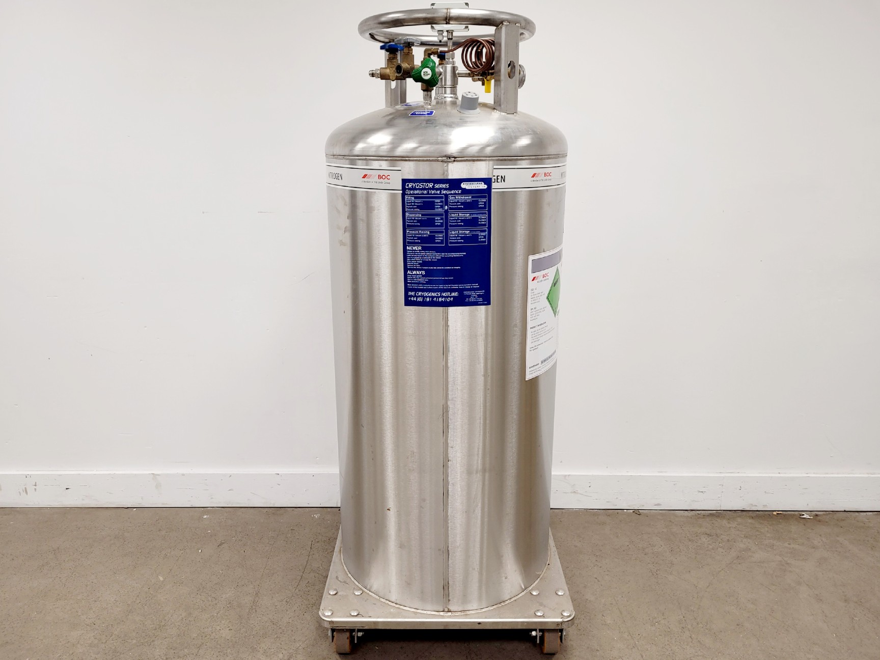 Image of Statebourne Cryostor 240 Liquid Nitrogen Storage Tank 