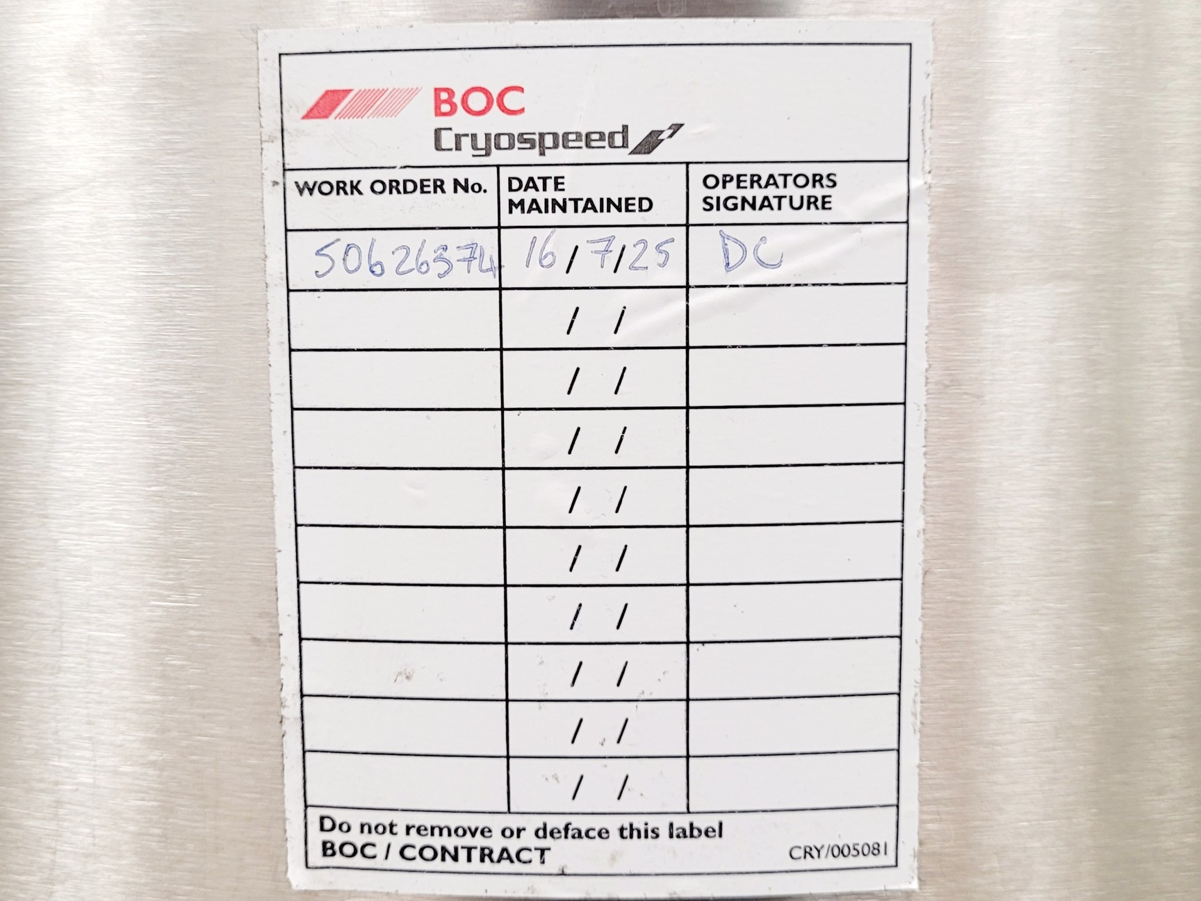 Image of Statebourne Cryostor 240 Liquid Nitrogen Storage Tank 