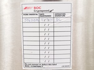 Thumbnail image of Statebourne Cryostor 240 Liquid Nitrogen Storage Tank 