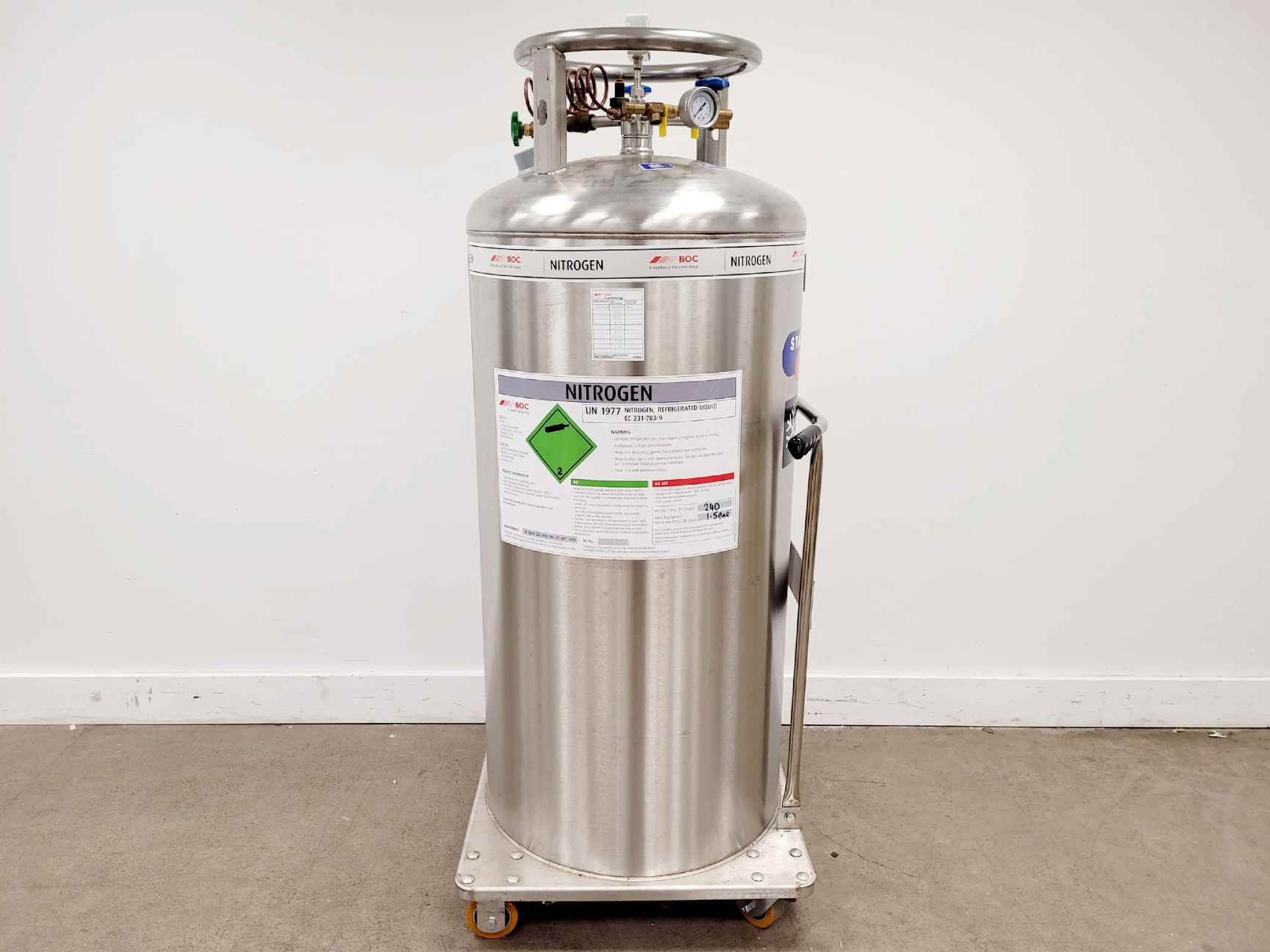 Image of Statebourne Cryostor 240 Liquid Nitrogen Storage Tank 
