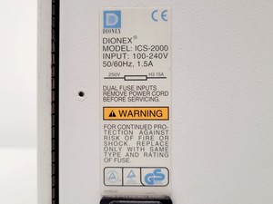 Thumbnail image of Dionex ICS-2000 Ion Chromatography System w/ AS50 Autosampler