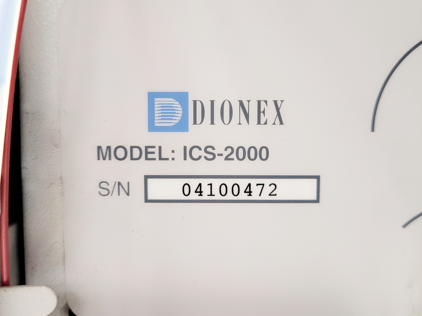 Image of Dionex ICS-2000 Ion Chromatography System w/ AS50 Autosampler