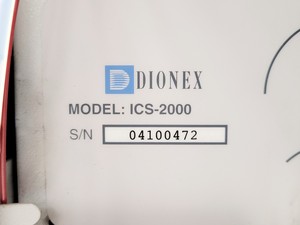 Thumbnail image of Dionex ICS-2000 Ion Chromatography System w/ AS50 Autosampler
