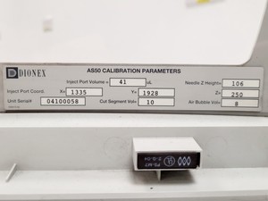 Thumbnail image of Dionex ICS-2000 Ion Chromatography System w/ AS50 Autosampler