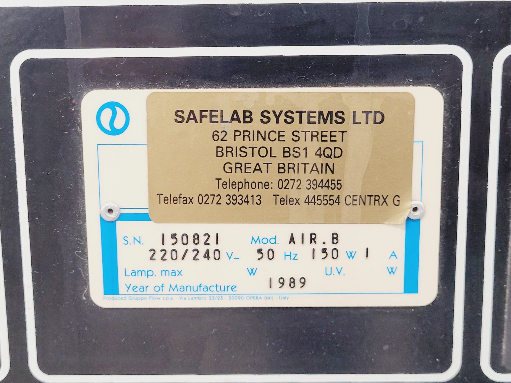 Image of Safelab AirOne Blue (Air.B) Mobile Fume Cupboard Lab