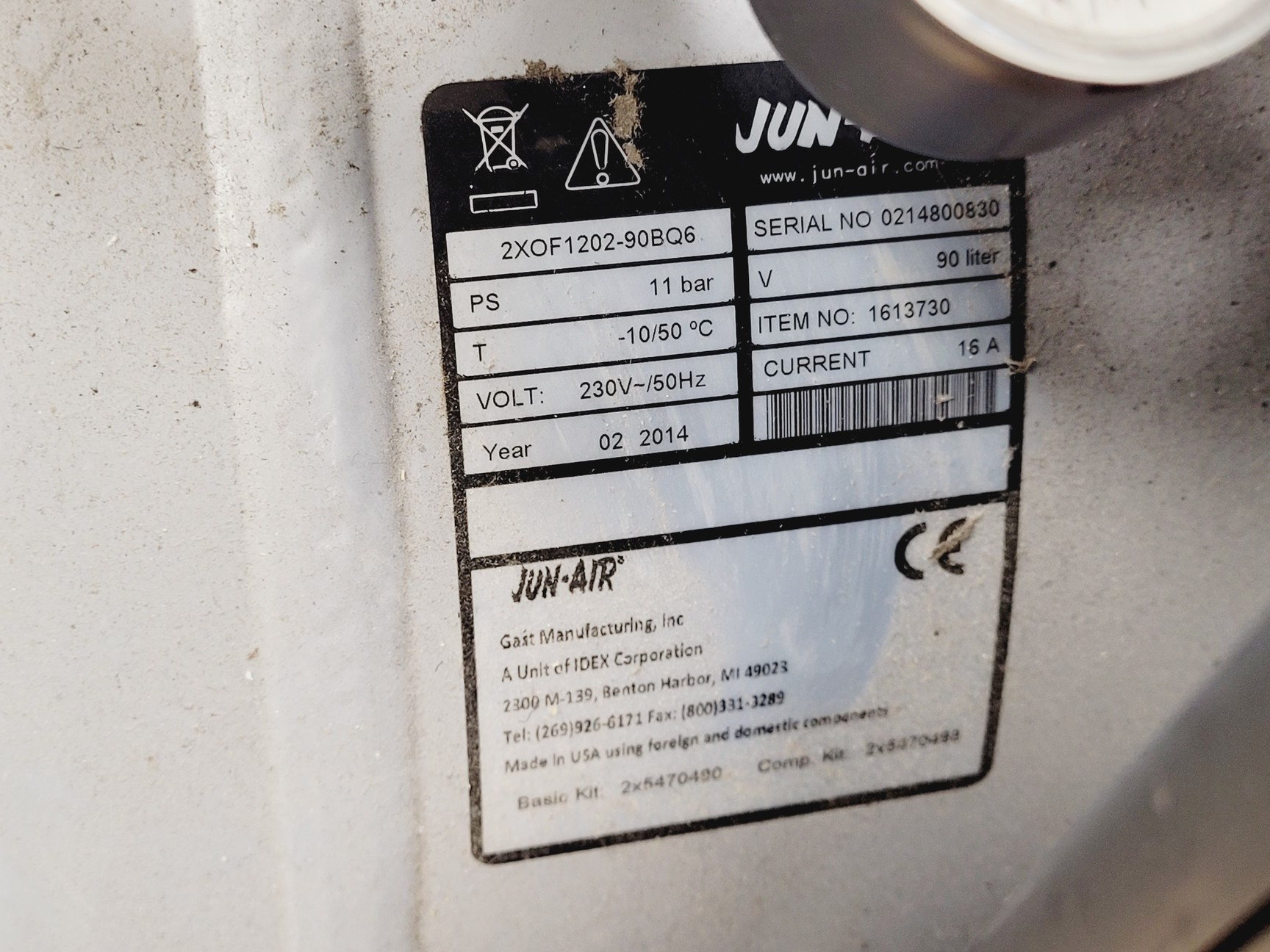 Image of Jun-Air iQ Dryer Air Compressor OF1202/2XOF1202-90BQ6