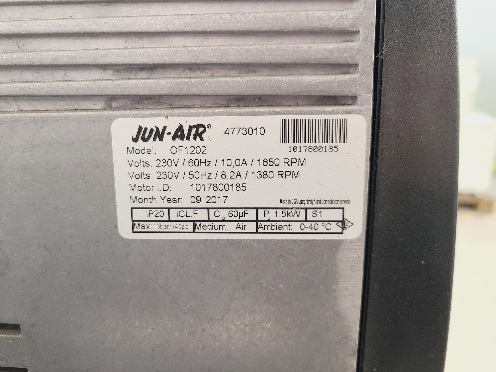 Image of Jun-Air iQ Dryer Air Compressor OF1202/2XOF1202-90BQ6