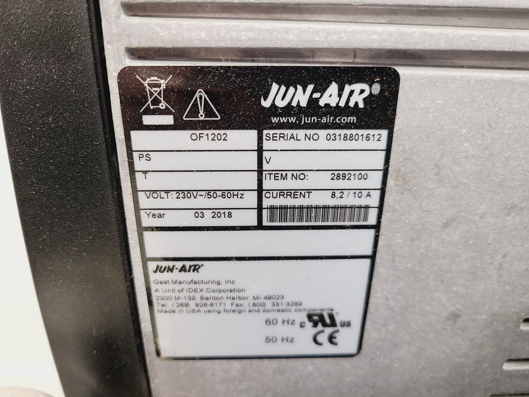 Image of Jun-Air iQ Dryer Air Compressor OF1202/2XOF1202-90BQ6