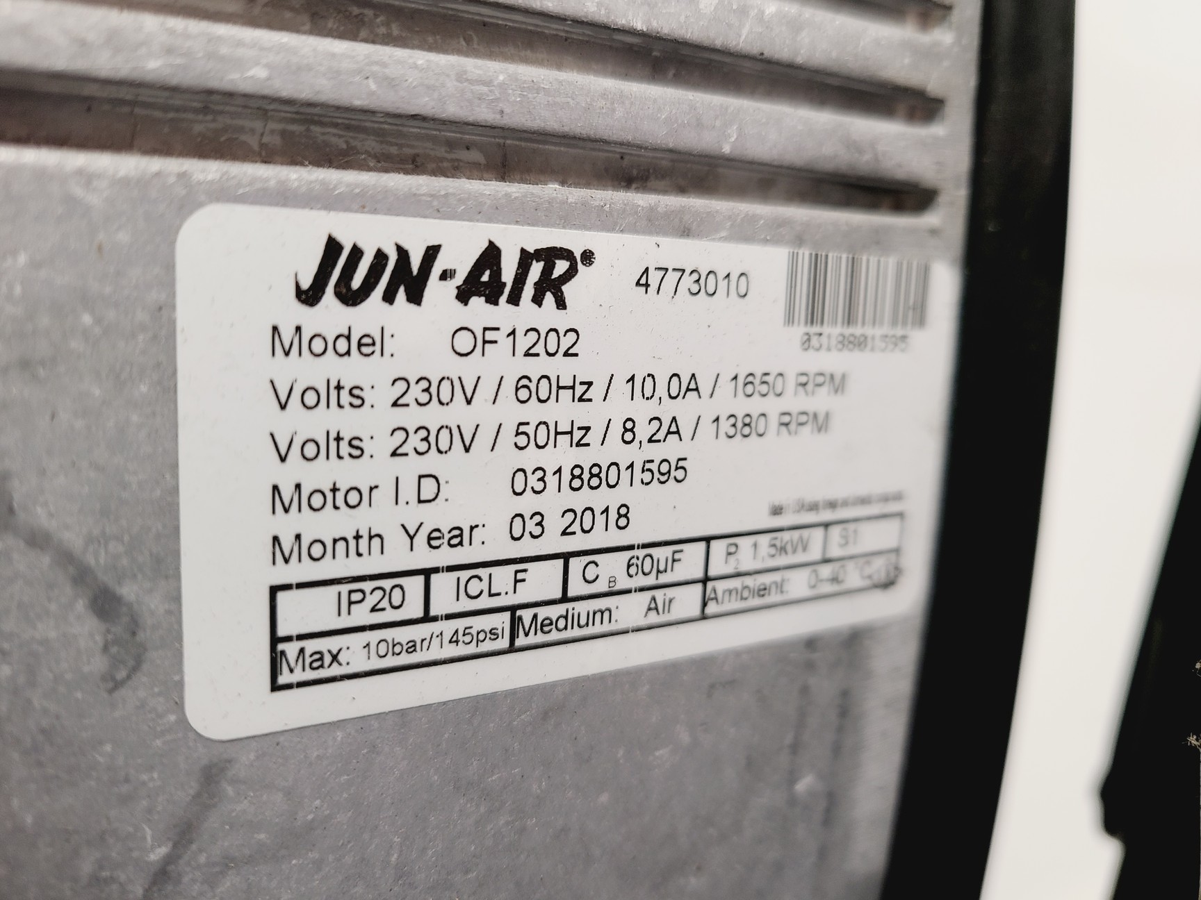 Image of Jun-Air iQ Dryer Air Compressor OF1202/2XOF1202-90BQ6