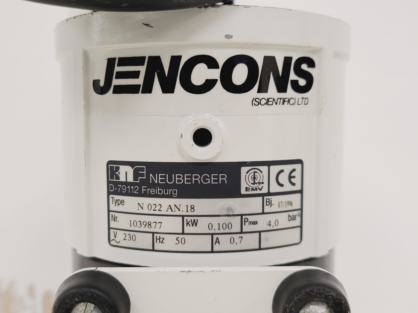 Image of Jencons NO22AN.18 Diaphragm Vacuum Pump