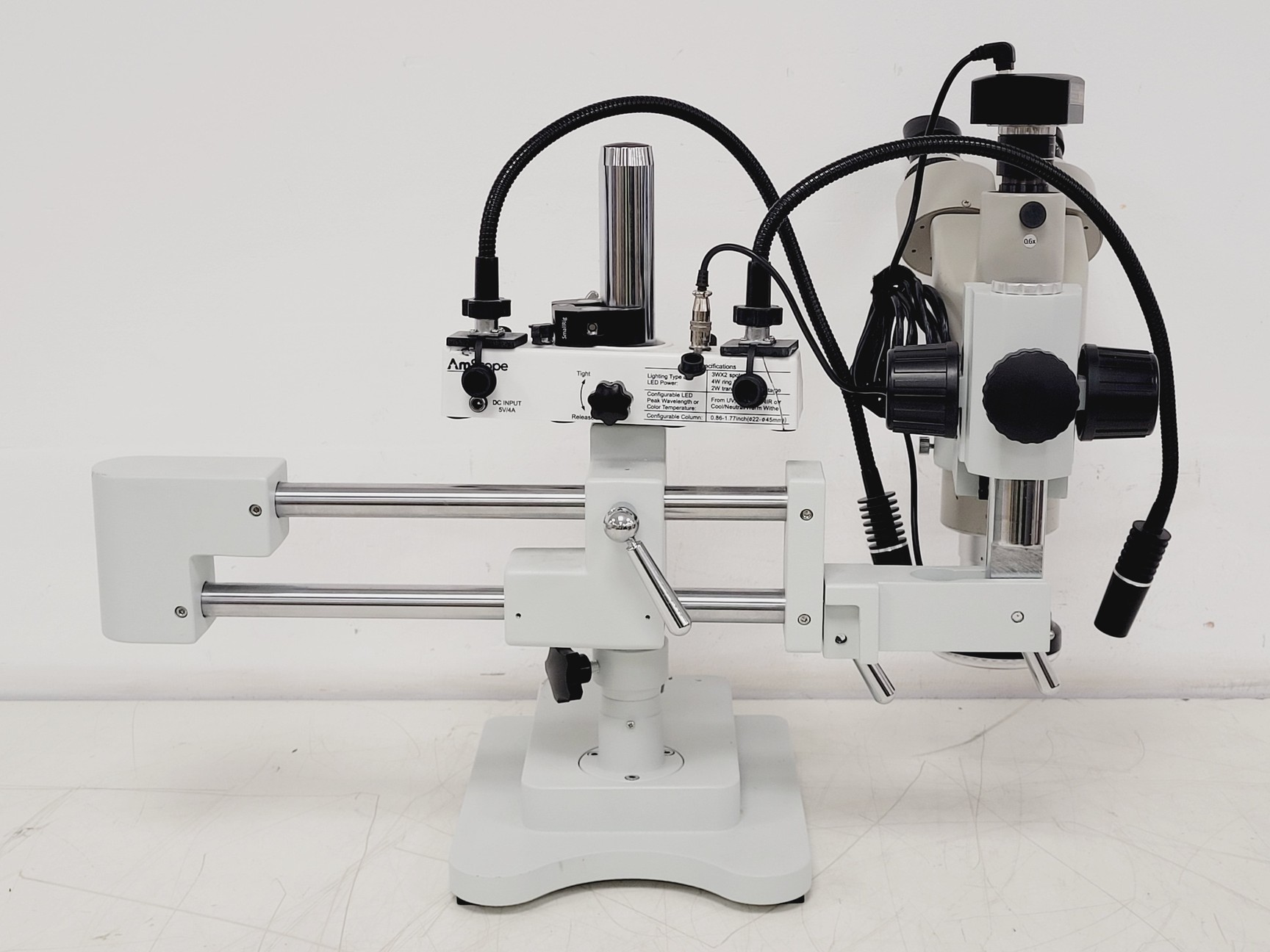 Image of Nikon SMZ-10 Microscope w/ Amscope MU500 5.1 MP Digital Camera & Light Source