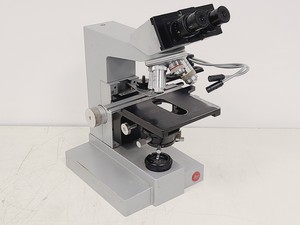 Image of Leitz SM-LUX Binocular Microscope w/ 4 x Objectives 4/10/40/100x 