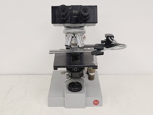 Thumbnail image of Leitz SM-LUX Binocular Microscope w/ 4 x Objectives 4/10/40/100x 
