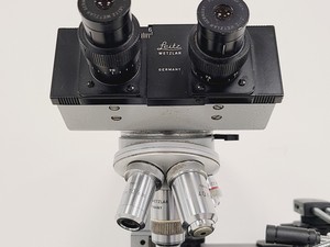 Thumbnail image of Leitz SM-LUX Binocular Microscope w/ 4 x Objectives 4/10/40/100x 