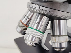Thumbnail image of Leitz SM-LUX Binocular Microscope w/ 5 x Objectives 25/40/100 Fluotar