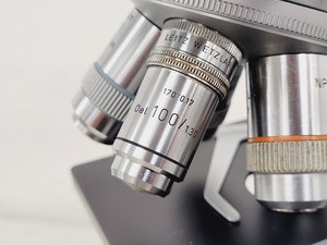 Thumbnail image of Leitz SM-LUX Binocular Microscope w/ 5 x Objectives 25/40/100 Fluotar