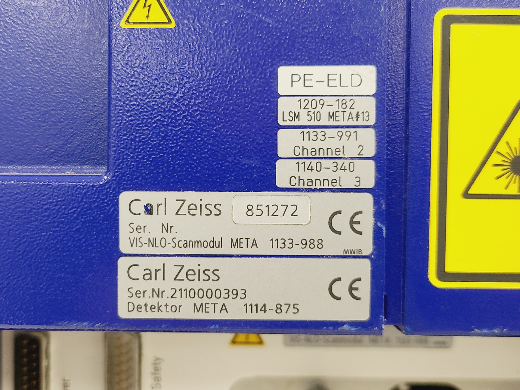 Image of Zeiss LSM 510 META Confocal Microscope System w/ Axiovert 200M & Lasers