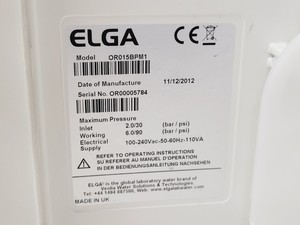 Thumbnail image of Elga Purelab Option Water Purifier OR015BPM1 w/ LA621 Reservoir