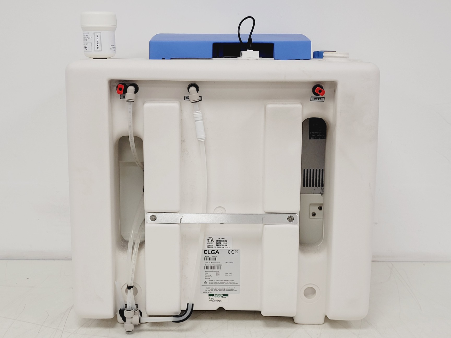 Image of Elga Purelab Option Water Purifier OR015BPM1 w/ LA621 Reservoir