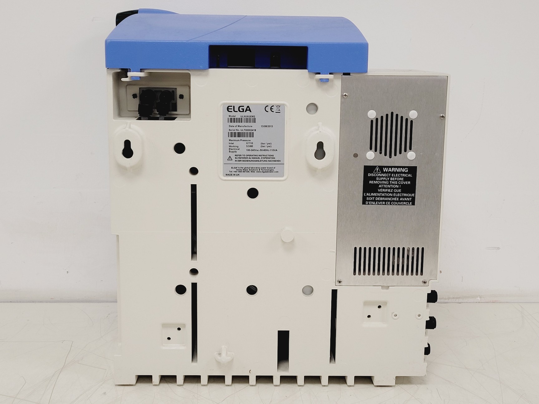 Image of Elga Purelab Ultra Model ULXXXGEM2 Benchtop Water Purifier