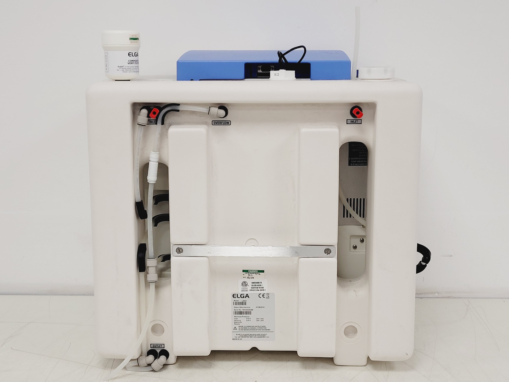 Image of Elga Purelab Option Water Purifier OR015BPM1 w/LA621 Reservoir