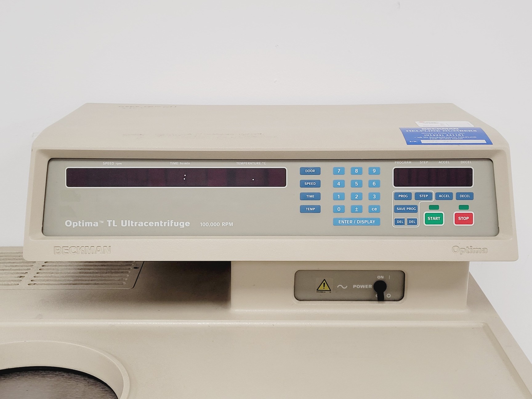 Image of Beckman Optima TL Ultracentrifuge 100,000 RPM w/ TLS 55 & TLA 100.3 Rotors