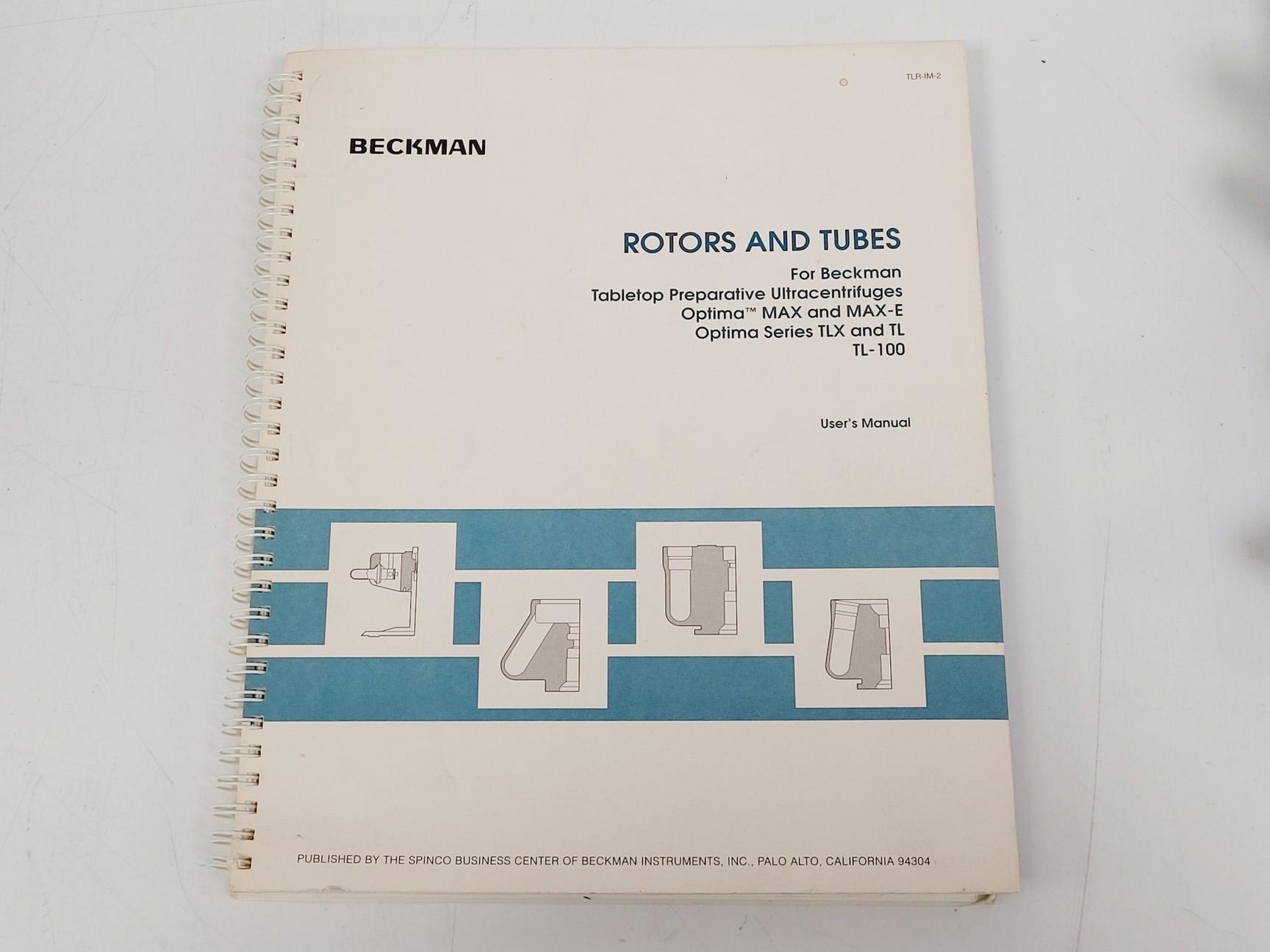 Image of Beckman Optima TL Ultracentrifuge 100,000 RPM w/ TLS 55 & TLA 100.3 Rotors