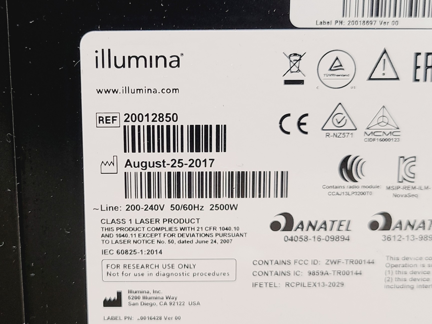 Image of Illumina NovaSeq 6000 Sequencing System DNA Sequencing Lab