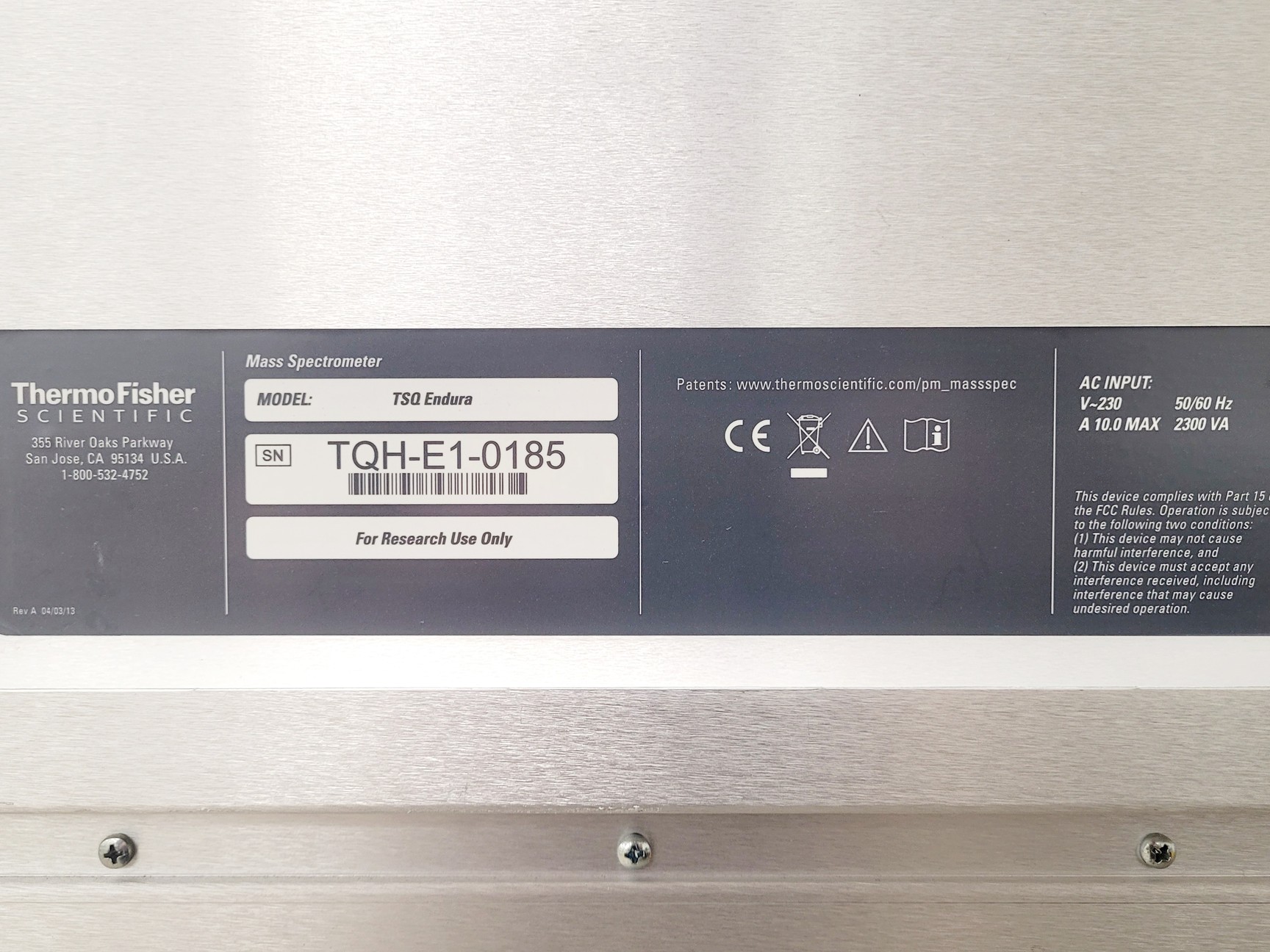 Image of Thermo Scientific TSQ Endura LC-MS System LPG-3400RS SR-3000 WPS-3000TRS