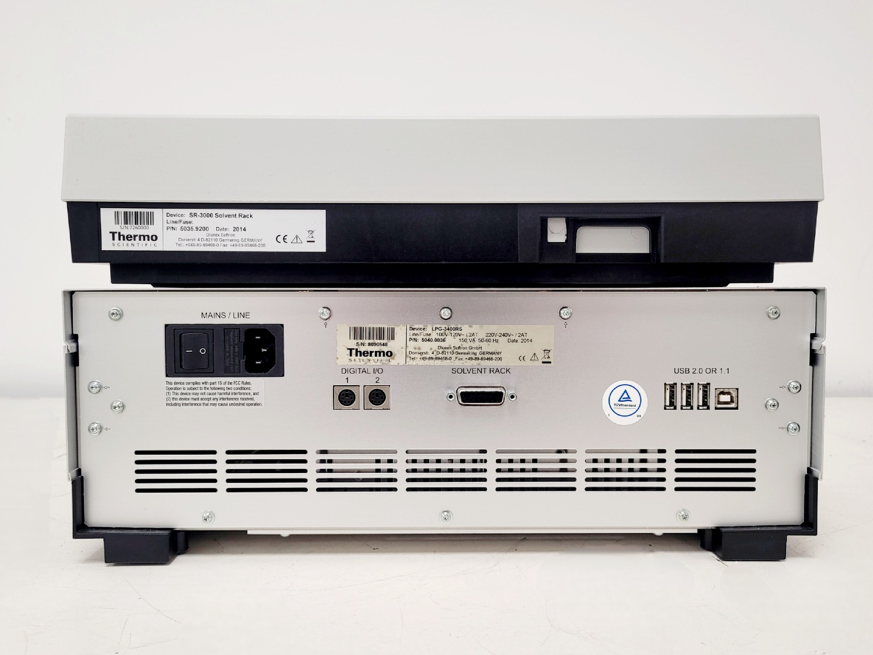 Image of Thermo Scientific TSQ Endura LC-MS System LPG-3400RS SR-3000 WPS-3000TRS