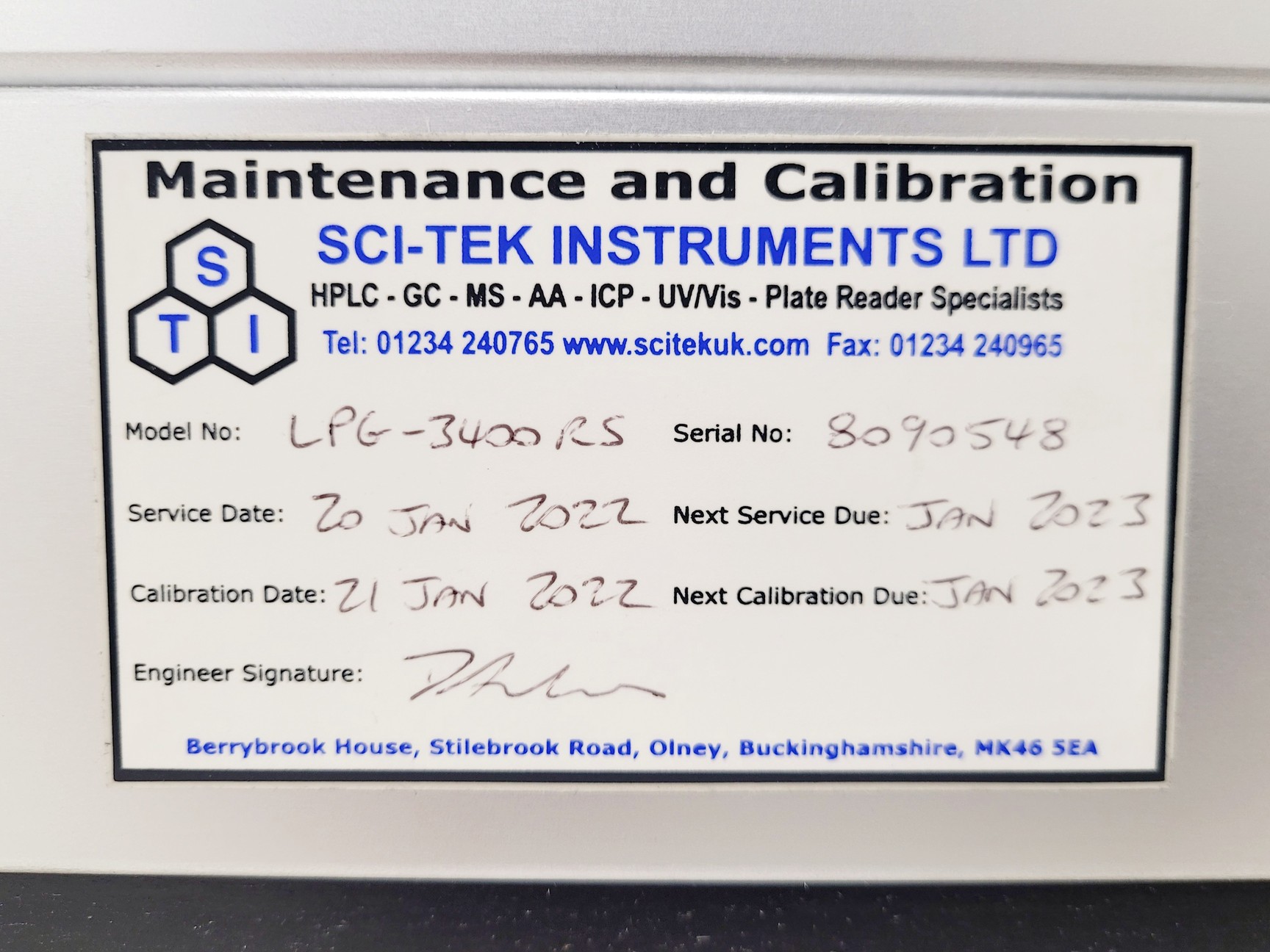 Image of Thermo Scientific TSQ Endura LC-MS System LPG-3400RS SR-3000 WPS-3000TRS