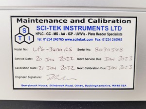 Thumbnail image of Thermo Scientific TSQ Endura LC-MS System LPG-3400RS SR-3000 WPS-3000TRS