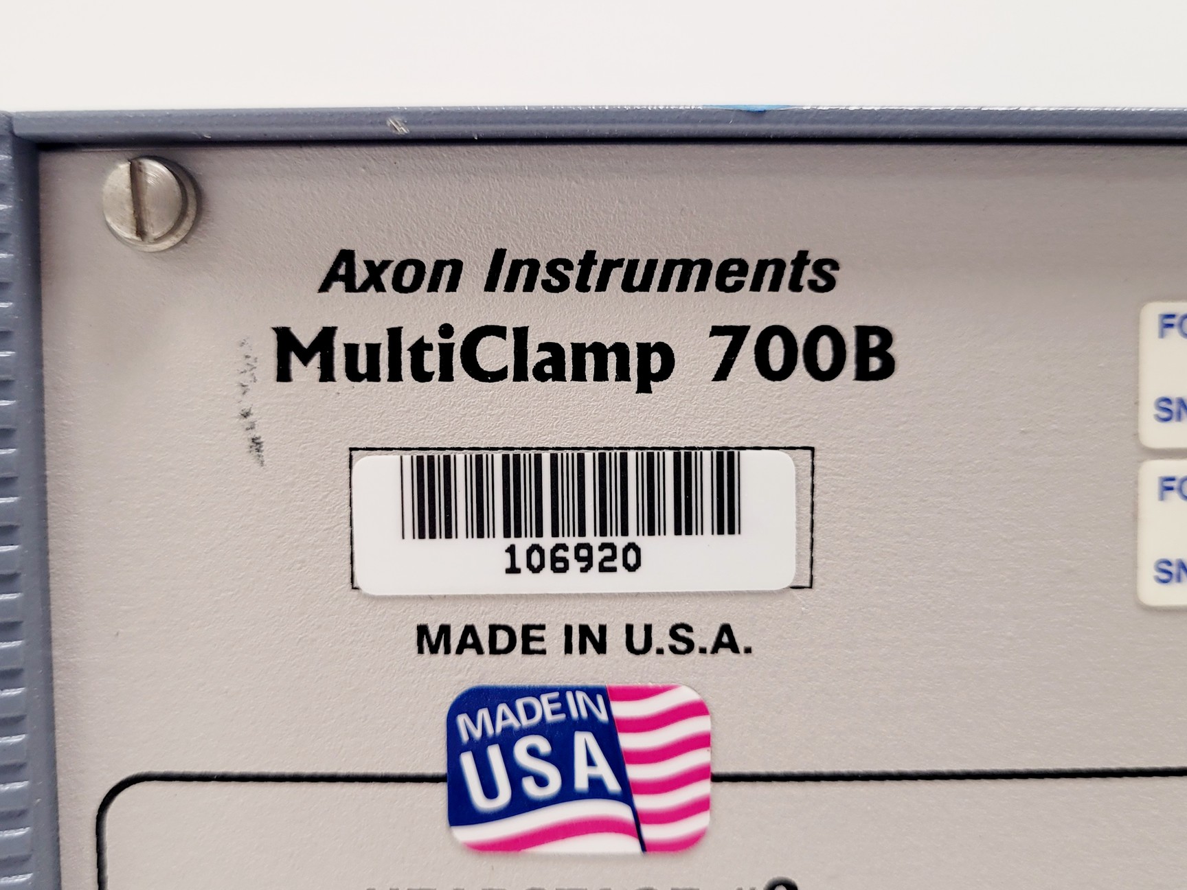 Image of Molecular Devices Axon CNS MultiClamp 700B w/ Axon CV-7B Headstage & PATCH-1U 