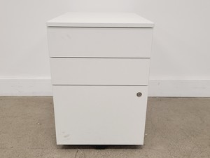 Thumbnail image of Senator White 3-Drawer Under Bench Filing Cabinet Model UTM3F WH