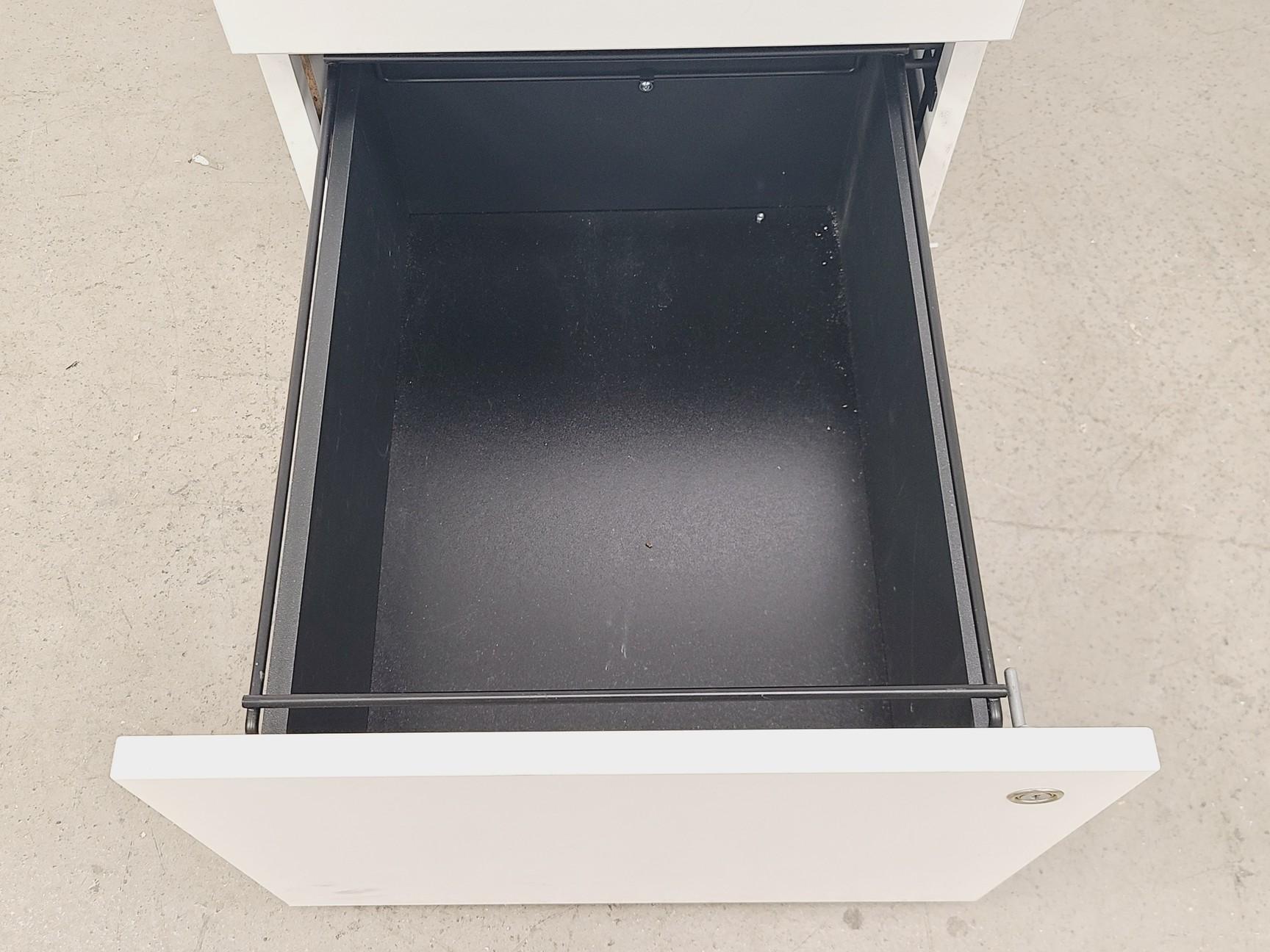 Image of Senator White 3-Drawer Under Bench Filing Cabinet Model UTM3F WH
