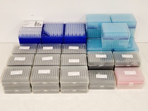 Image of Job lot of pipette tips (10µl, 20µl, 1000µl, 5000µl)