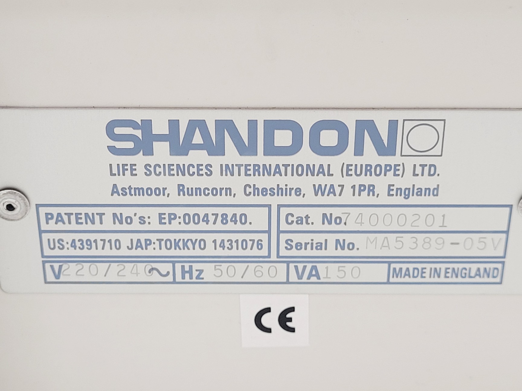 Image of Shandon Cytospin 3 Benchtop Centrifuge w/ Rotor & 48 x Cytoclip Slide Clips
