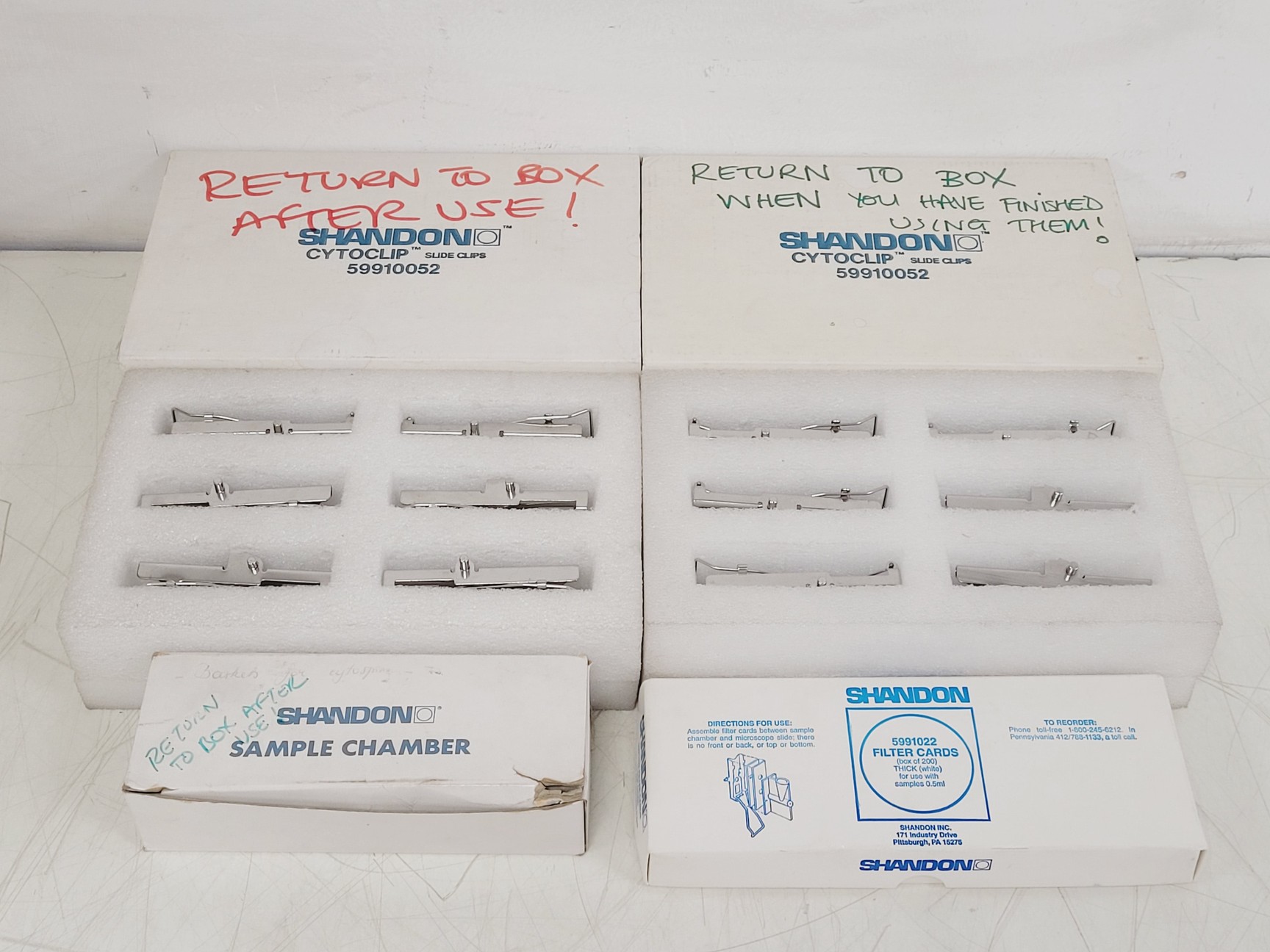 Image of Shandon Cytospin 3 Benchtop Centrifuge w/ Rotor & 48 x Cytoclip Slide Clips