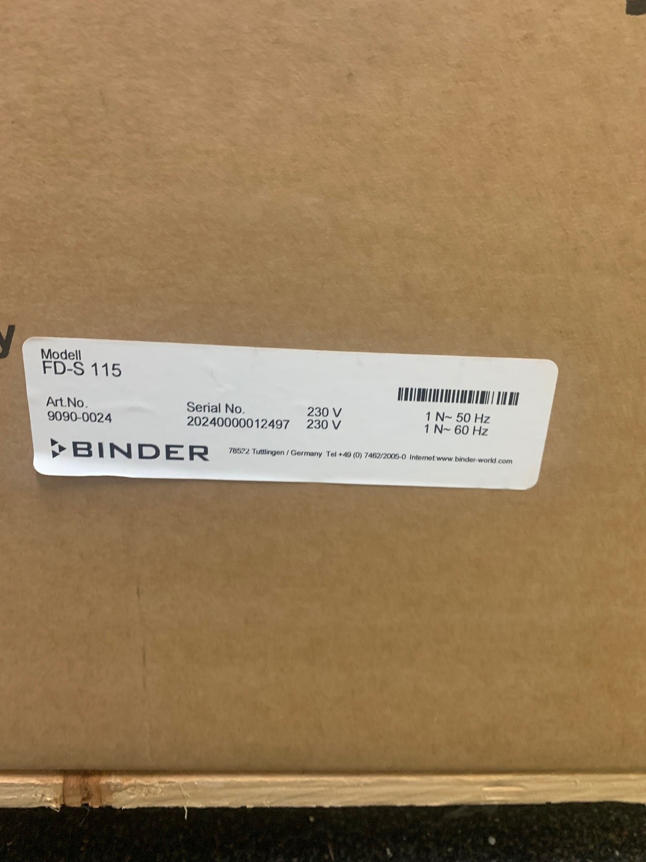 Image of Binder FD-S 115 Drying Oven Lab