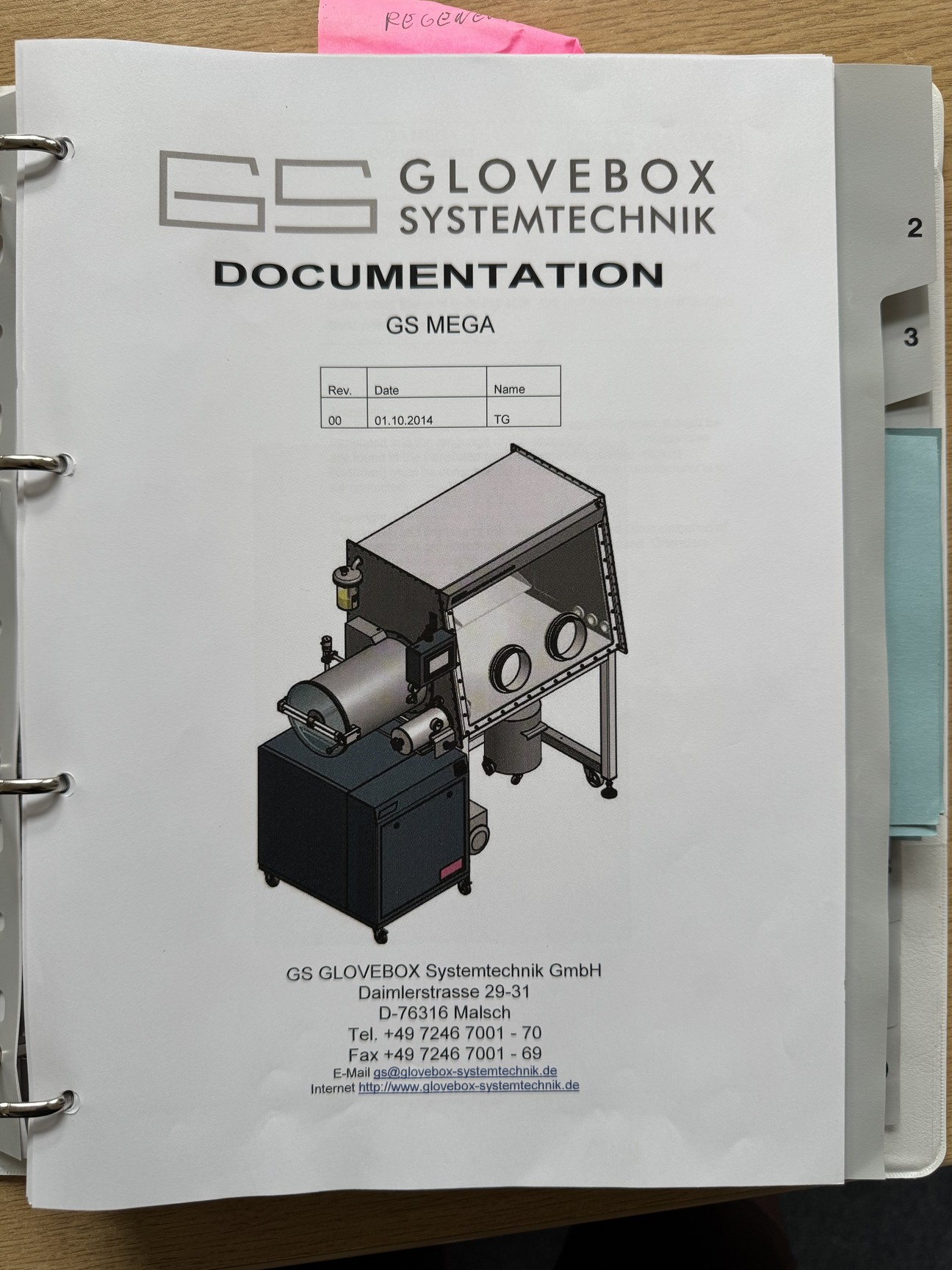 Image of GS Glovebox Systemtechnik Mega 2 Glovebox Lab
